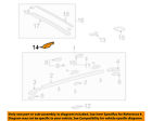 634910c010 01-03 Sequoia Luggage Rail Roof Rack Oem Carrier-cover Toyota