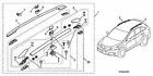 08l02-tx4-200a Acura Genuine Rdx Black Roof Rails Oem Sale
