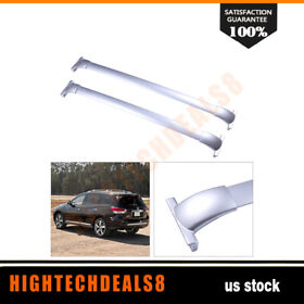 Ht104585015pm 1 Pair Roof Rack Cross Bars Cargo For 2013-2019 Nissan Pathfinder Luggage Silver