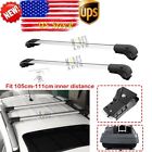105cm-111cm Unbranded 2pcs Roof Rack Cross Bars Aluminum W Lock For Car Suv Truck Jeep