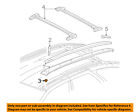 11609567 Gm Oem Roof Rack Rail Luggage Nut