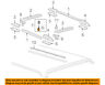 12546148 Gm Oem Roof Rack Rail Luggage Down Plate