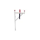 1451-3 Weather Guard Rear Only White Ladder Rack Weekender 783965013666