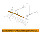 15224021 Gm Oem Roof Rack Luggage Rail Left