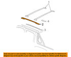 15224023 Gm Chevrolet Oem Roof Rack Luggage Rail Right
