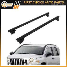 1st117653choice 1stchoice-autoparts Roof Rack Cross Bar Set For 2008-2010 Jeep Compass Luggage Cargo Carrier Black