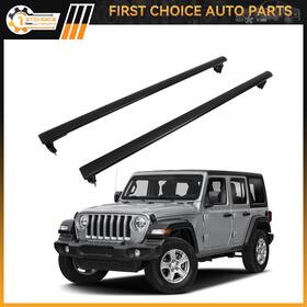 1st117655choice 1stchoice-autoparts Cross Bar For 2011-2021 Jeep Wrangler Roof Rack Set Cargo Luggage Carrier Black