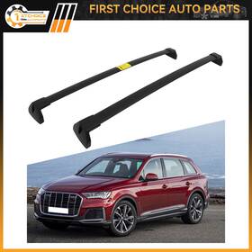 1st117665choice 1stchoice-autoparts Roof Rack Cross Bar Set For 2016-2021 Audi Q7 Luggage Cargo Carrier Black Sport