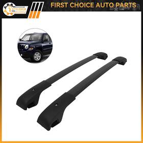 1stchoice-autoparts 1st161683choice Cross Bar For 2007-2017 Jeep Patriot Roof Rack Set Luggage Cargo Carrier Black