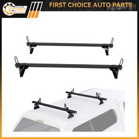 1st170714choice 1stchoice-autoparts 2x Universal 60 Inch Cross Bar Roof Rack Set For Van All Black Luggage Cargo Carrier