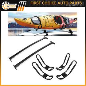 1st833279choice 1stchoice-autoparts 3pcs Black Kayak For 2016-2018 Ford Explorer Luggage Bar Roof Rack Carrier Top
