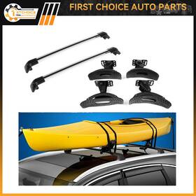 1st838130choice 1stchoice-autoparts 4 X Soft Kayak Rack 2 Silver Cross Bar Travel Kit For 2015-2017 Kia Sorento