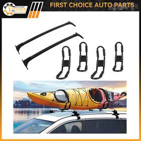 1st838143choice 1stchoice-autoparts 4 X Canoe Kayak Rack J Bar 2 Roof All Black For 2009-2014 Nissan Murano