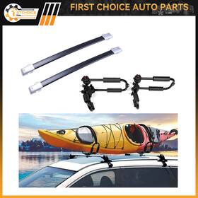 1st838149choice 1stchoice-autoparts Adjustable Canoe Kayak Rack J Bar 2 X Roof Black For 2010-2019 Lexus Gx460