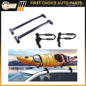 1st838154choice 1stchoice-autoparts Adjustable Canoe Kayak Rack J Bar 2 X Roof Black For 2002-2006 Honda Crv