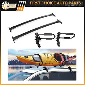 1st838162choice 1stchoice-autoparts Adjustable Canoe Kayak Rack Jbar 2x Cross Bar Black For 2016-2018 Ford Explorer