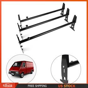 S109t898k20 1strank Autoparts New Van Roof Ladder Rack Cargo Carrier Square 3 Rail For Chevy Dodge Ford Gmc