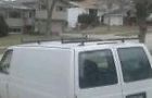2 Carrier Bar Duty Rack Heavy Roof Work Top Black Vans Vanguard Ladder Van