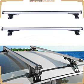 10266963 2 Pcs 48inch Car Universal Top Roof Rack Cross Bar Luggage Cargo Carrier Rails