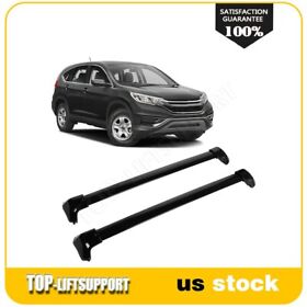 Tl160821adv101s 2 Pcs For 2012-2016 Honda Crv Cr-v Aluminum Black Roof Top Cross Bars Cargo Rack