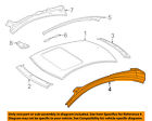 Cl600-exterior 2166370445 Mercedes Oem Roof Side Rail Right