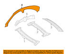 S550-exterior 2226370145 Mercedes Oem Roof Side Rail Left