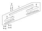 22825668 Gm Brand New Genuine Oem Roof Luggage Carrier Side Rail
