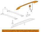 22878492 Gm Oem Terrain Roof Rack Rail Luggage Cover Left