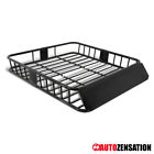 295-ext005bk Autozensation Universal Extendable Steel Roof Rack Luggage Carrier Cargo Basket