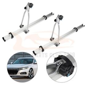 Apc831807apc101ps 2x Roof Cross Bar Top Mounted Bicycle Carrier Upright Bike Rack Universal