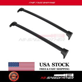 Asf160822r01 2x Top Roof Rack Side Rails Rail For 2016-2018 Honda Pilot Luggage Cargo