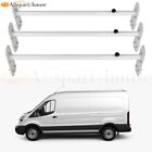 10155348 3 Bar Van Roof Ladder Rack White Steel Heavy Duty Removeable Carrier 750lbs
