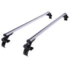 33crr001-47in-11 Yessources Universal 2 X 48 Car Top Luggage Cross Bar Roof Rack Carrier Skidproof 3 Clamps 637509406905