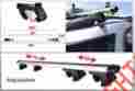 36-44 Roofrack-48 1 Set 50 Fits Inch Roof Adjustable Luggage Cargo Rack Top Cross Bar