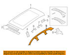 Q7-exterior 4l0809834 Audi Oem Roof Side Rail Right