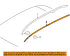 51137124259 Bmw Oem Roof Rack Rail Luggage Molding Left