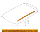51137331936 Mini Oem Cooper Roof Rack Rail Luggage Right