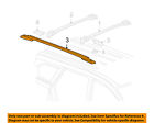 5116319ac Luggage Rail Dodge Left Roof Carrier-side Rack Chrysler Oem