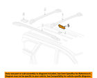5178369ab Dodge Rail Roof Rack Chrysler Oem Carrier-front Cover Luggage Left