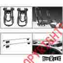 5754-135 5674 Dinorack 55 Clamp-adjustable Raised Side-rail-mount Roof Rack Cross Bars Kayak Carriers