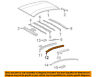 61212-47030 6121247030 Toyota Oem Rail Roof Side Outer Rear Lh New Genuine