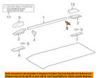 6344235020 Toyota Oem Roof Rack Rail Luggage Support Protector Left