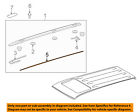 6344660040 Toyota Lexus Oem Roof Rack Rail Luggage Protector