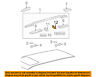 6349548030 Toyota Oem Highlander Roof Rack Rail Luggage Cap Right