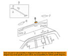 6349560050a0 Toyota Lexus Oem Roof Rack Rail Luggage Cap Right