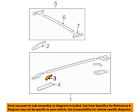 634960r010c0 Toyota Roof Rack Rail Luggage Lower Cover Left