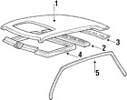 6713021100 Mitsubishi Genuine Precis Rail