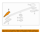 75276tl4g01za Honda Acura Oem Tsx Roof Rack Rail Luggage Cap Right