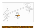 75277tl4g01 Honda Acura Oem Tsx Roof Rack Rail Luggage Cap Right