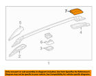 75278tl4g01za Honda Acura Oem Tsx Roof Rack Rail Luggage Cap Right